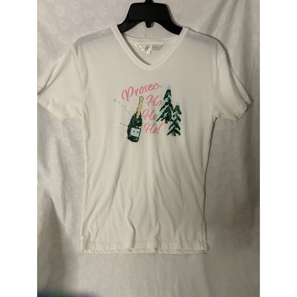 Royal Standard Girly GlamPreppy Holiday Christmas Graphic TProsec-Ho Ho Ho Small